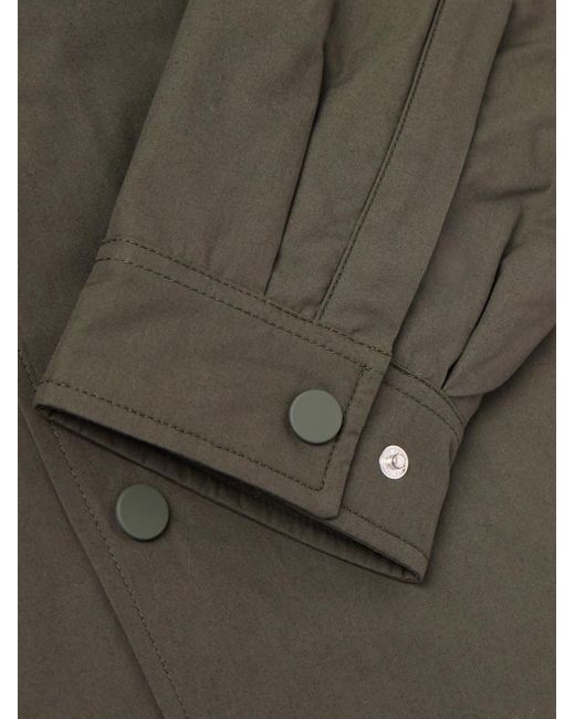 A Kind Of Guise Green Olkay Cotton Overshirt for men