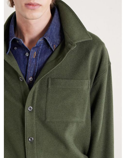 The Elder Statesman Green Wool for men