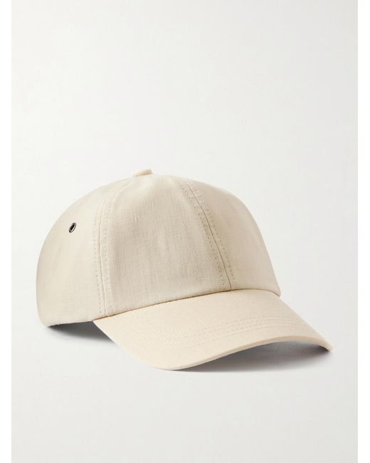 Paul Smith Natural Linen Baseball Cap for men
