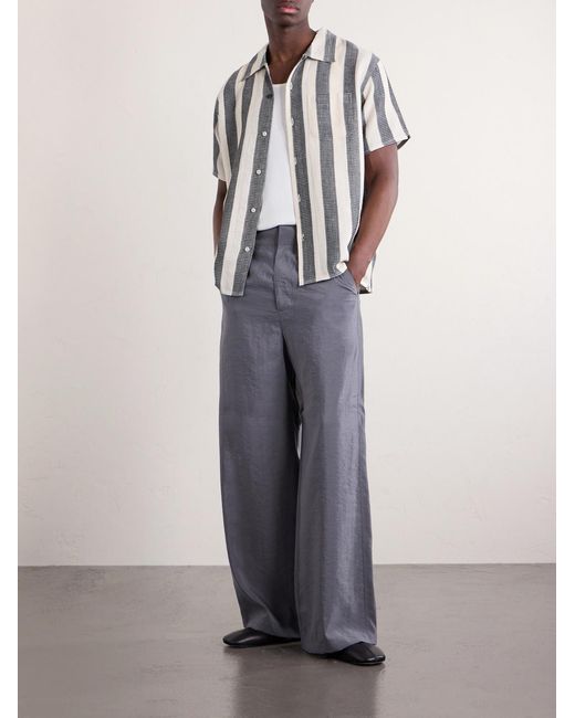 Kardo Black Chintan Striped Cotton Shirt for men