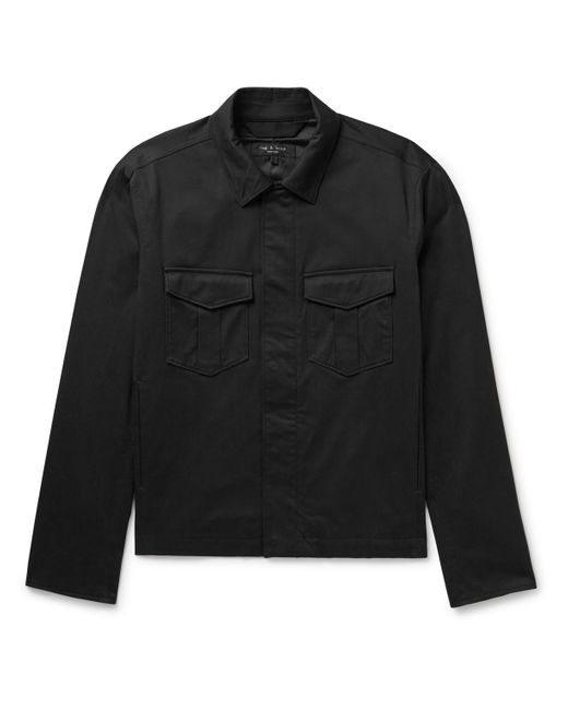 Rag & Bone Black Archive Garage Slim-fit Cotton-blend Jacket for men