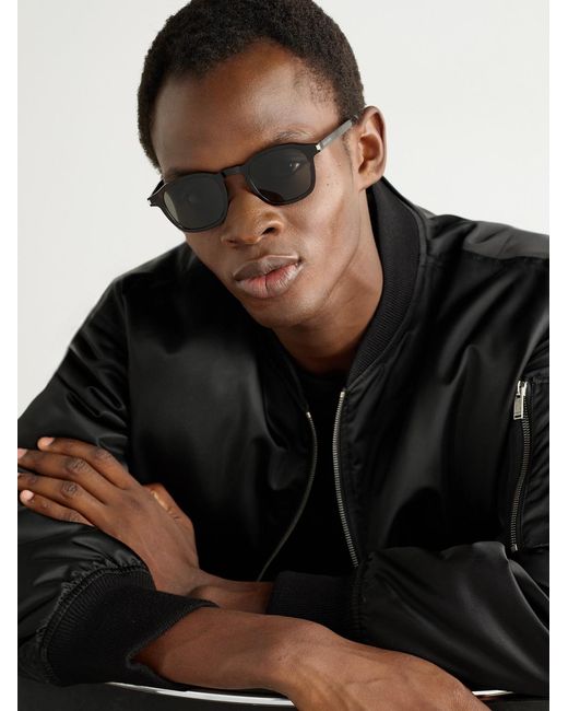 Saint Laurent Multicolor Round-Frame Acetate Sunglasses for men