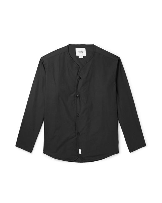 (w)taps Black Cotton Shirt for men