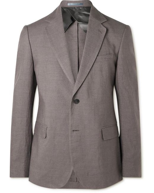 Mr P. Gray Regular-Fit Linen Suit Jacket for men