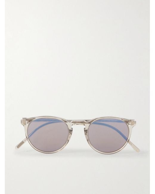 Oliver Peoples Natural O'malley Round-frame Acetate Sunglasses for men