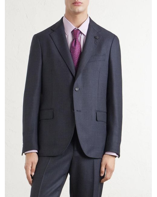 Lardini Blue Wool Suit Jacket for men