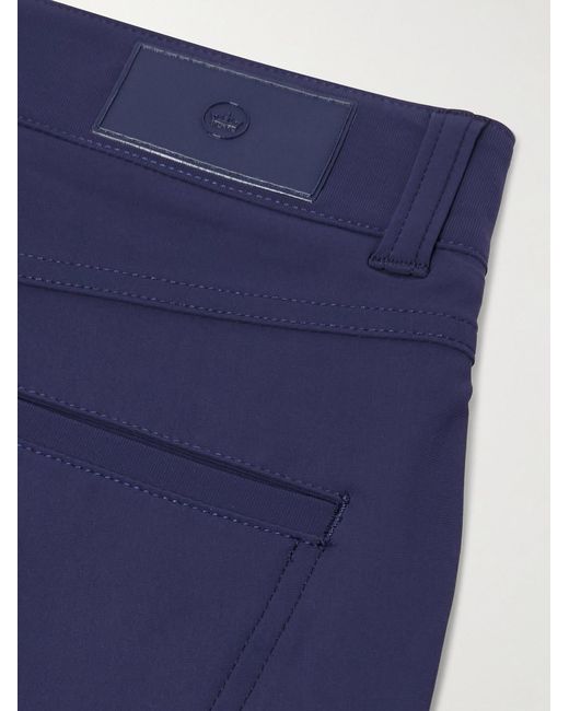 Peter Millar Blue Bingham Performance Slim-Fit Straight-Leg Tech-Shell Golf Trousers for men