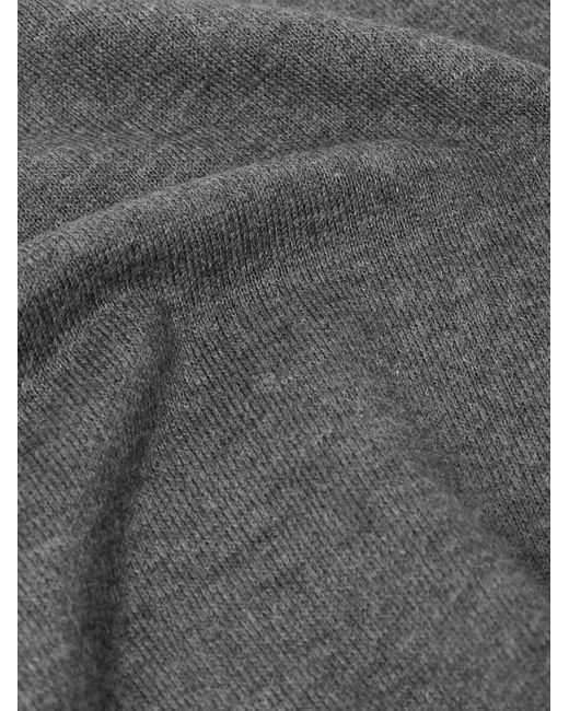 John Smedley Gray Hatfield Sea Island Cotton Sweater for men