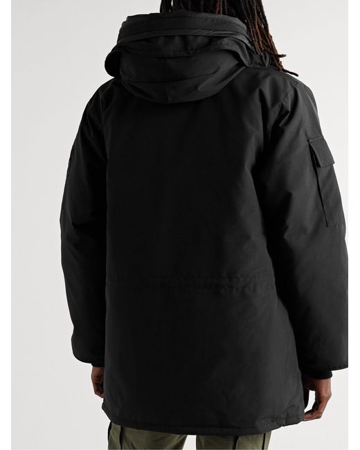 Canada Goose Black Expedition Logo-appliquéd Arctic Tech® Hooded Down Jacket for men