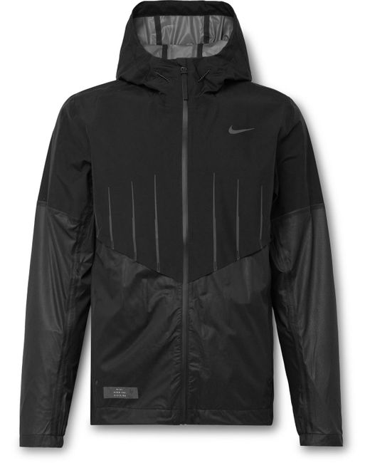 Nike Black Run Division Aerogami Storm-fit Adv Hooded Jacket for men