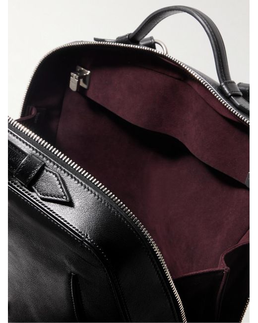 Metier Black Rider Full-Grain Leather Backpack for men