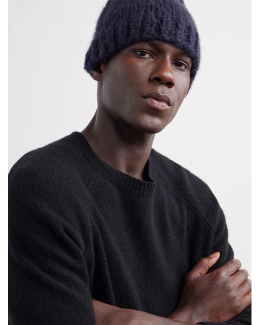 Gabriela Hearst Blue Pacino Welfat Cashmere Beanie for men