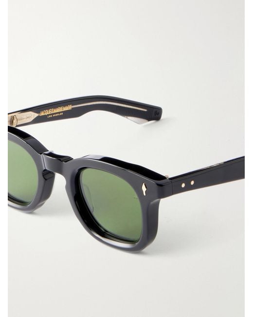 Jacques Marie Mage Green Devaux Round-Frame Acetate Sunglasses for men