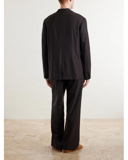 NN07 Black Jordin 10037 Double-Breasted Recycled Blazer for men