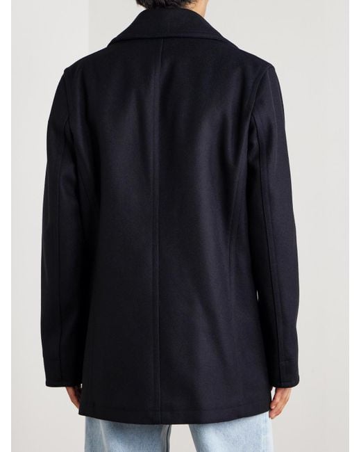 Private White V.c. Blue The Manchester Wool Peacoat for men