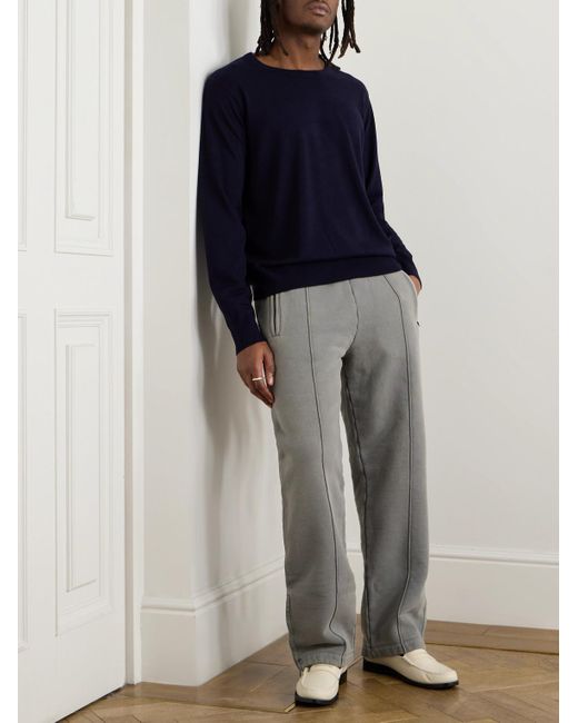 Dries Van Noten Blue Merino Wool Sweater for men