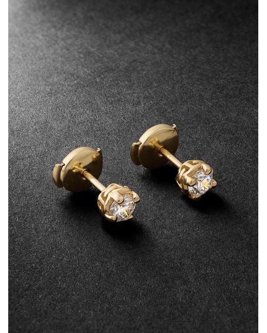 Hoorsenbuhs Gray 18-Karat Diamond Earrings for men
