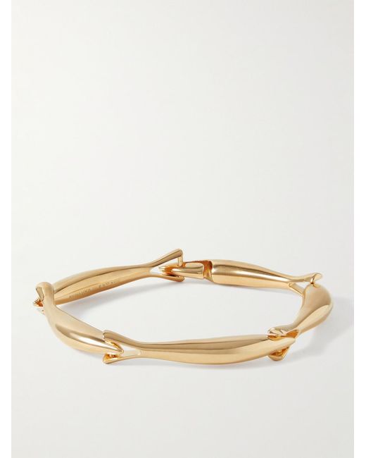 Bottega Veneta Natural Sardine-Plated Bracelet for men