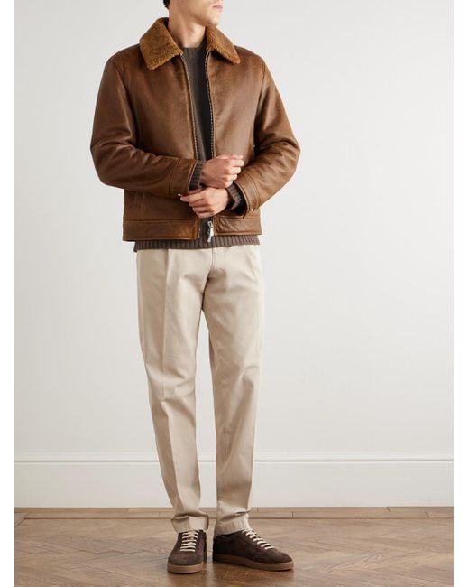 Eleventy Brown Slim-Fit Wool Sweater for men