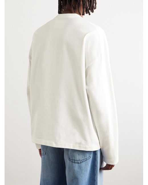 Jil Sander Natural Logo-print Cotton-jersey T-shirt for men