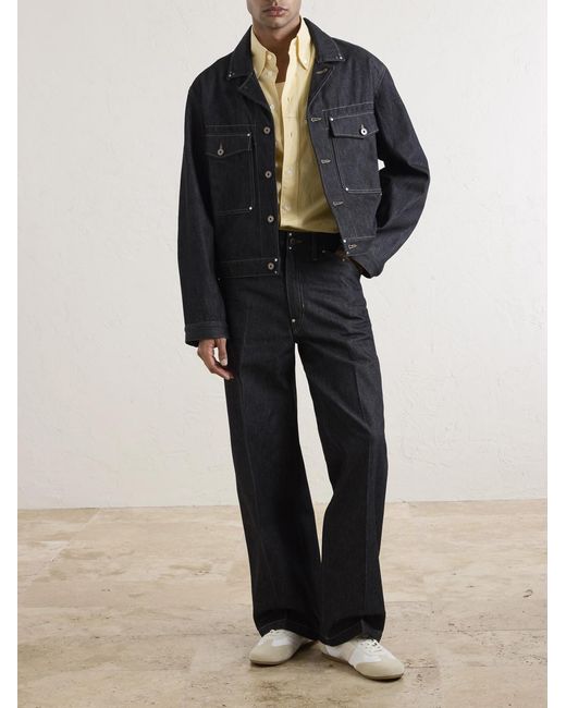 Lemaire Blue Denim Trucker Jacket for men