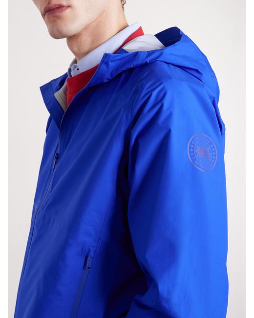 Canada Goose Blue Horizon Rain Shell Hooded Jacket for men