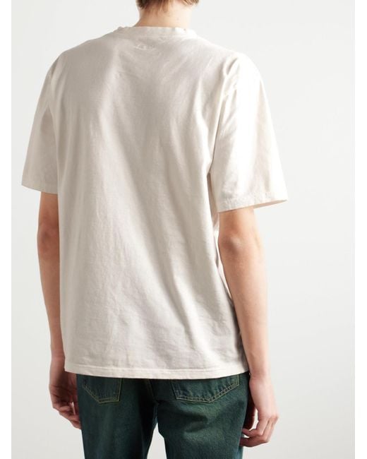 Kapital Natural Printed Cotton-jersey T-shirt for men