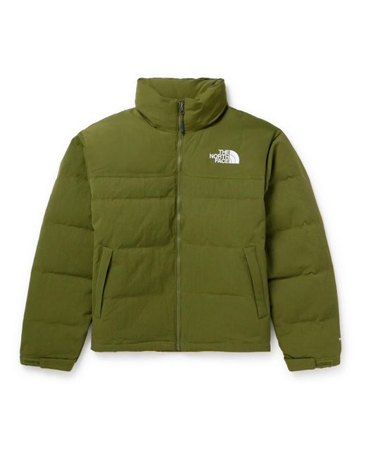The North Face Green 1992 Nuptse Logo-embroidered Quilted Ripstop Recycled-down Jacket for men