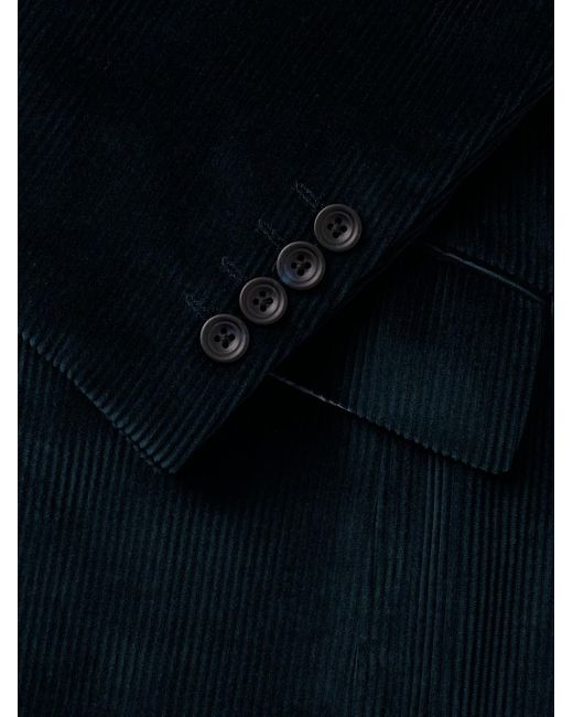 Richard James Blue Slim-fit Unstructured Cotton-corduroy Suit Jacket for men