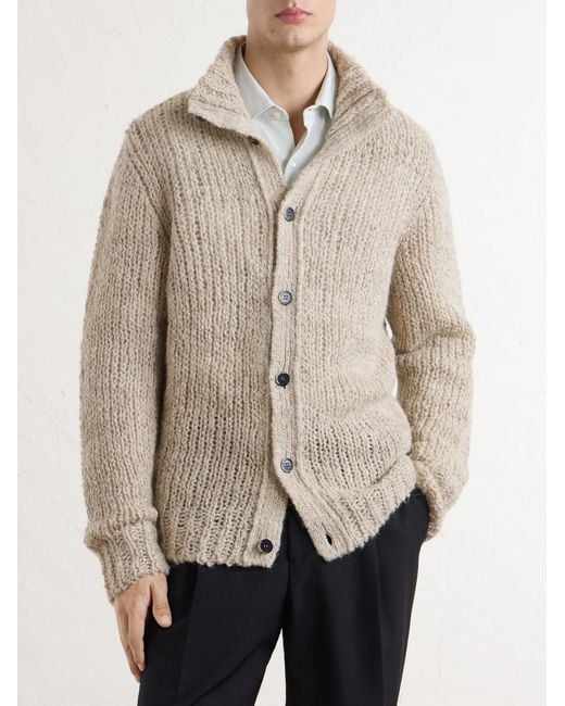 Barena Natural Alpaca, Wool And Linen-Blend Cardigan for men