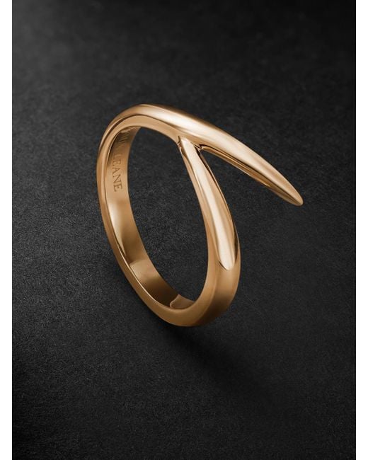 Shaun Leane Black Interlocking Single 18-Karat Ring for men