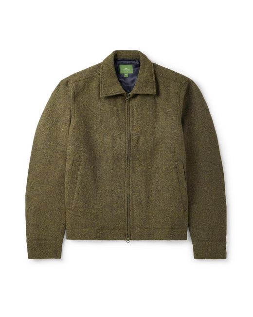 Sid Mashburn Green Scrambler Harris Wool-tweed Jacket for men