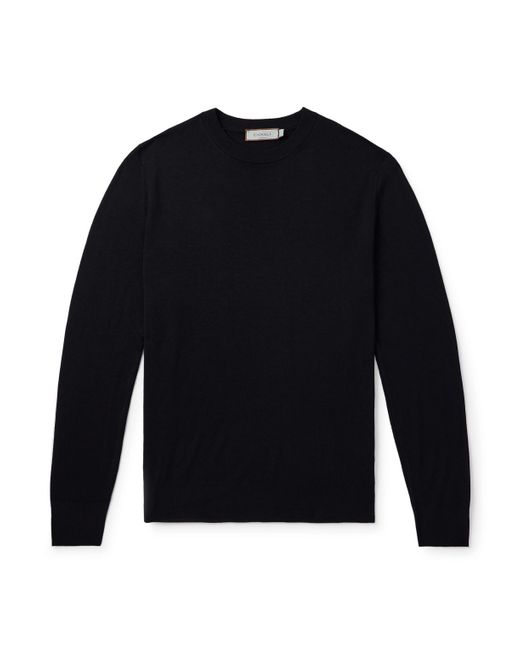 Canali Blue Slim-Fit Wool Sweater for men