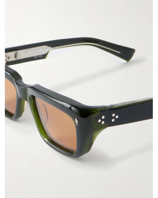 Jacques Marie Mage Green Walker Square-frame Acetate Sunglasses for men