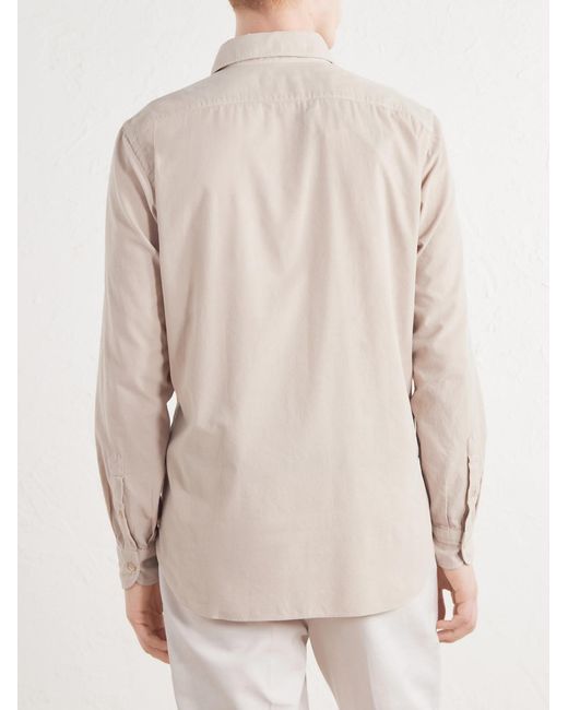 Boglioli Natural Cotton-corduroy Shirt for men