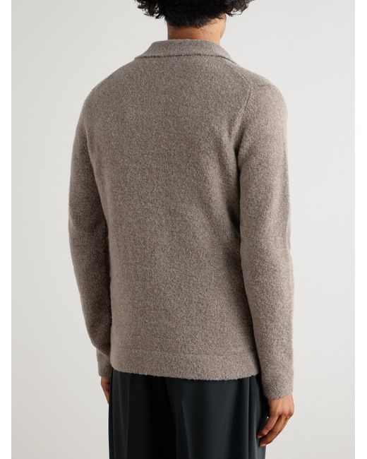 Incotex Natural Wool-blend Cardigan for men