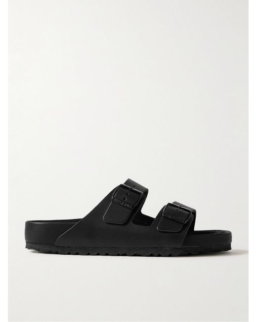Birkenstock Black Arizona Exquisite Full-Grain Leather Sandals for men