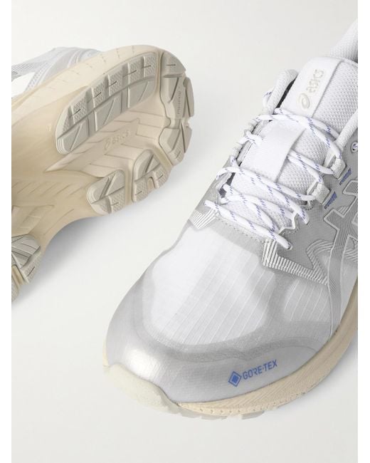 Asics White Above The Clouds Gel-Terrain Gtx Mesh-Trimmed Gore-Tex Ripstop Sneakers for men