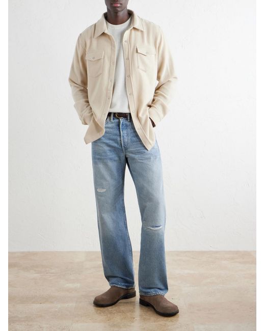 God's True Cashmere Natural Cashmere Shirt for men