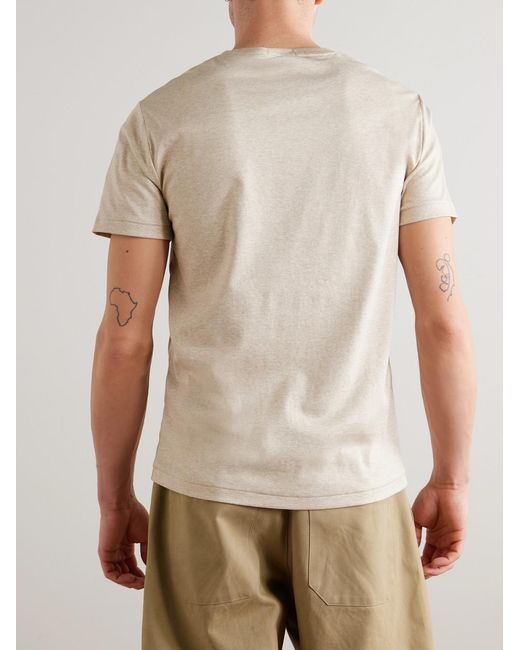 Polo Ralph Lauren White Logo-Embroidered Cotton-Jersey T-Shirt for men