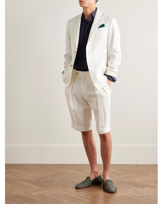 Richard James Natural Chapman Linen Suit Jacket for men