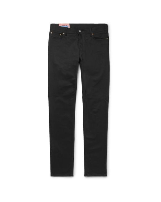 Acne Black North Slim-fit Denim Jeans for men