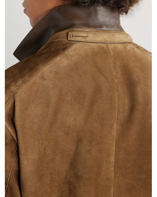 Tom Ford Brown Suede Jacket for men