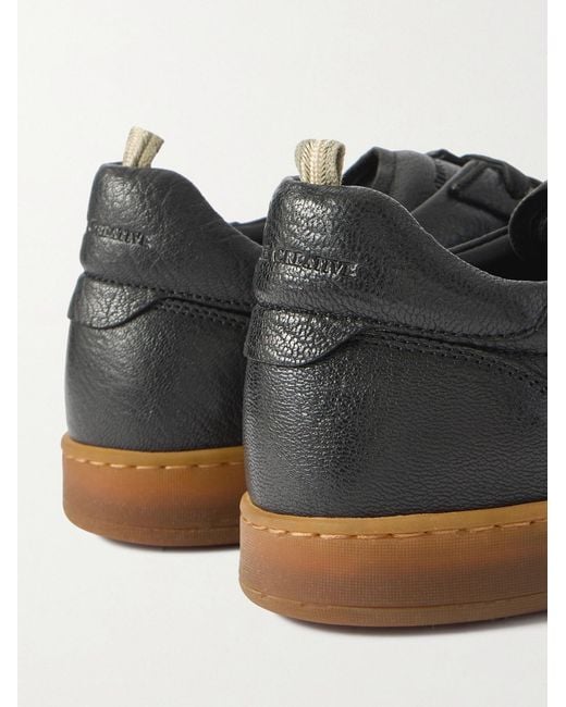 Officine Creative Black Halo 001 Deerskin Sneakers for men
