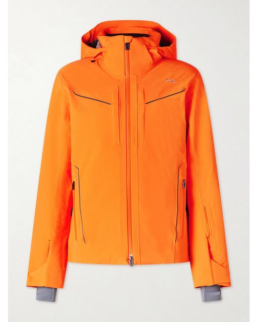Kjus Orange Formula Padded Hooded Ski Jacket for men