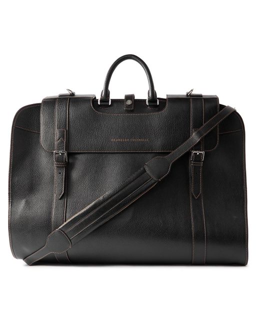BRUNELLO CUCINELLI Full-Grain Leather Wash Bag for Men