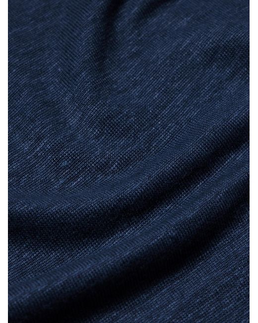 Mr P. Blue Linen T-Shirt for men