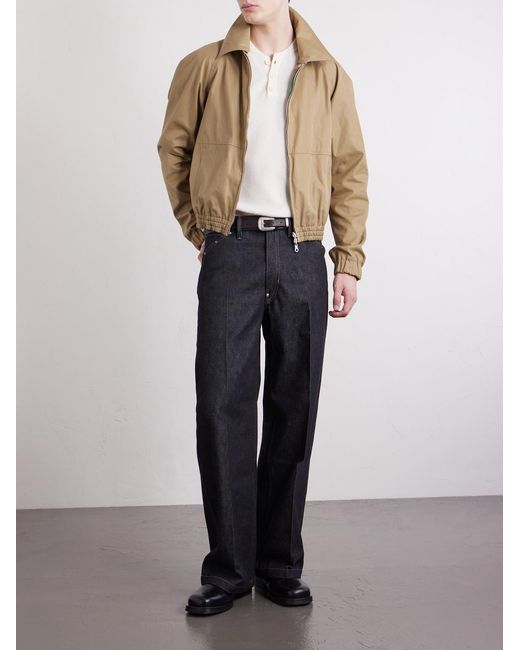 Lemaire Black Wide-Leg Organic Jeans for men
