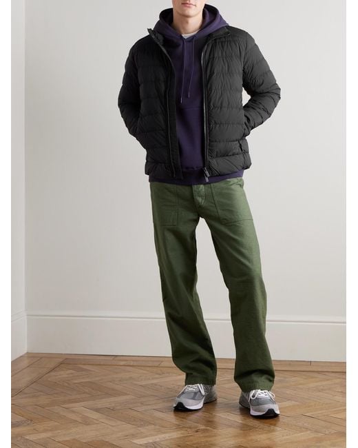 Canada Goose Black Crofton Logo-appliquéd Quilted Enduraluxe® Down Jacket for men