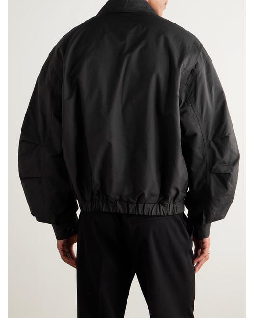 Amomento Black Padded Cotton-blend Twill Jacket for men